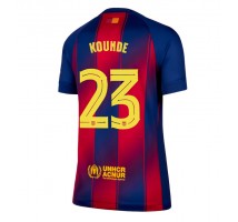 Barcelona Jules Kounde #23 Koszulka Podstawowa damskie 2025-26 Krótki Rękaw